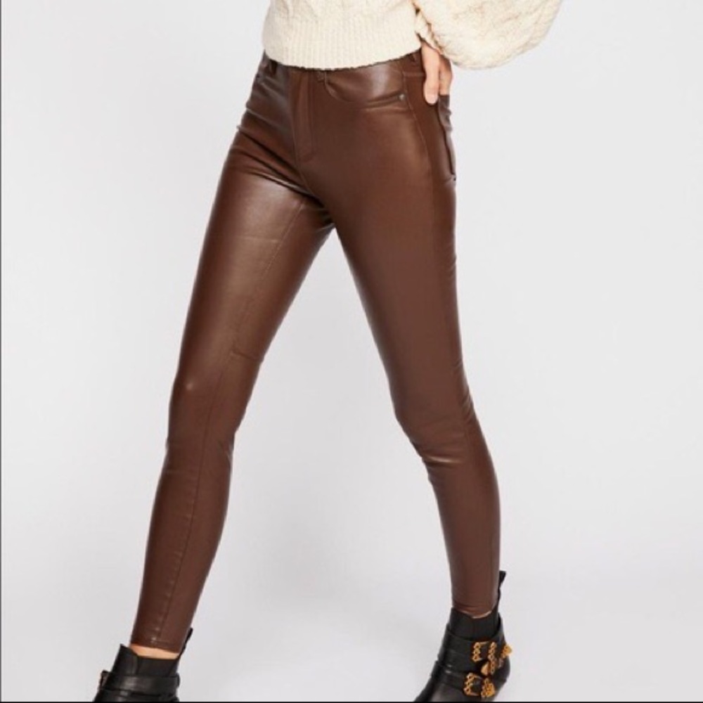 free people vegan leather pants